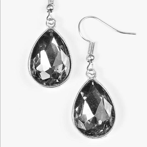 Paparazzi Play the FAME Silver Earrings NWT